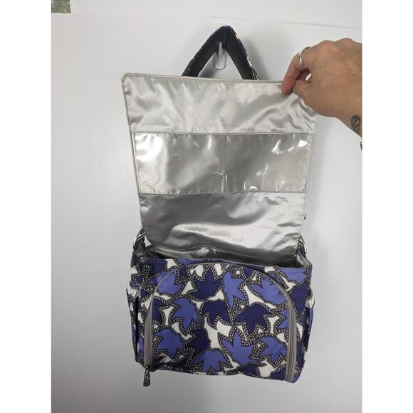 Ju Ju Be Happy Better Be Lace Diaper Bag Purple Floral Baby Bag Changing Pad - Picture 12 of 14